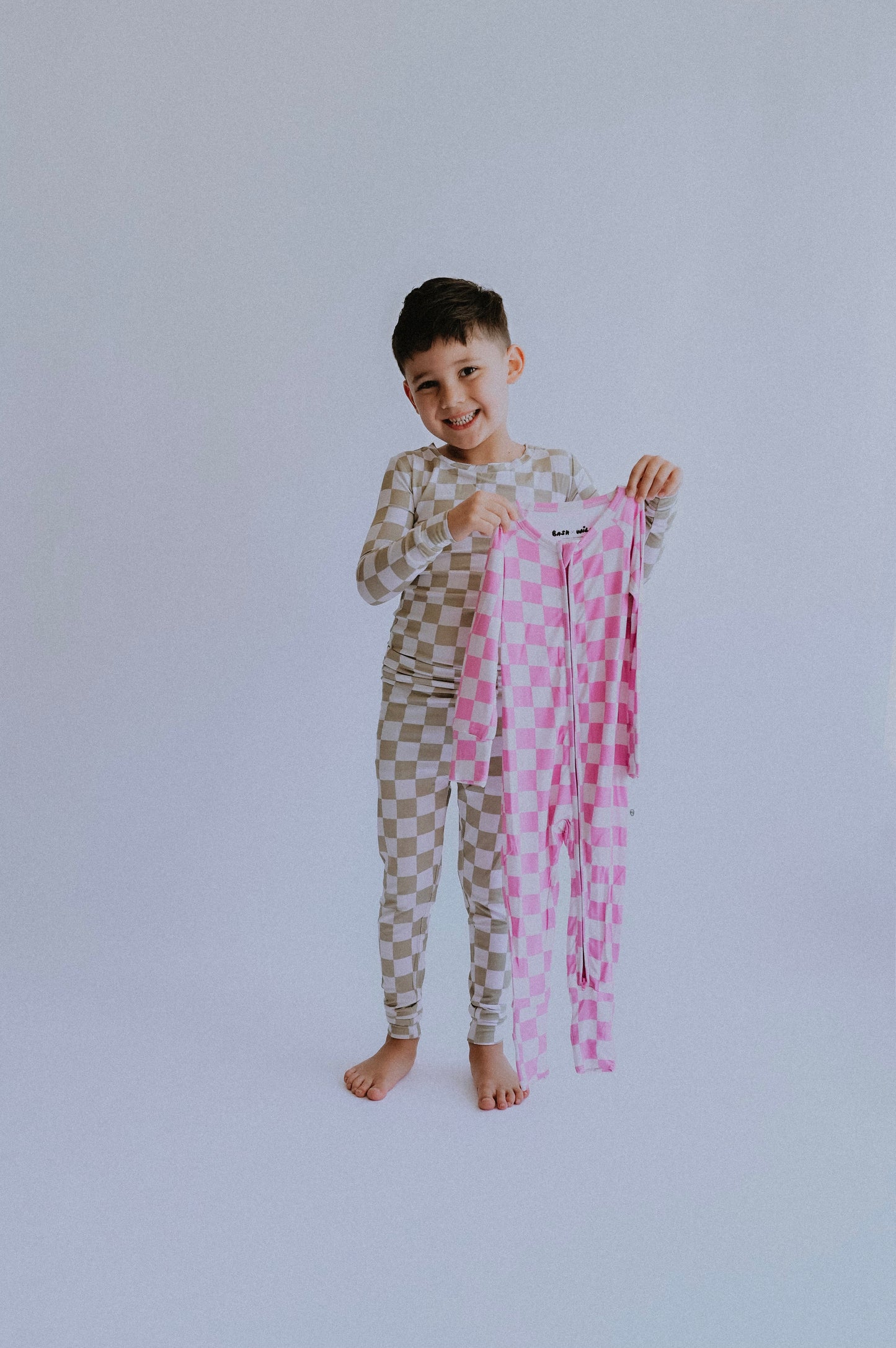 Checkered Sleep Romper