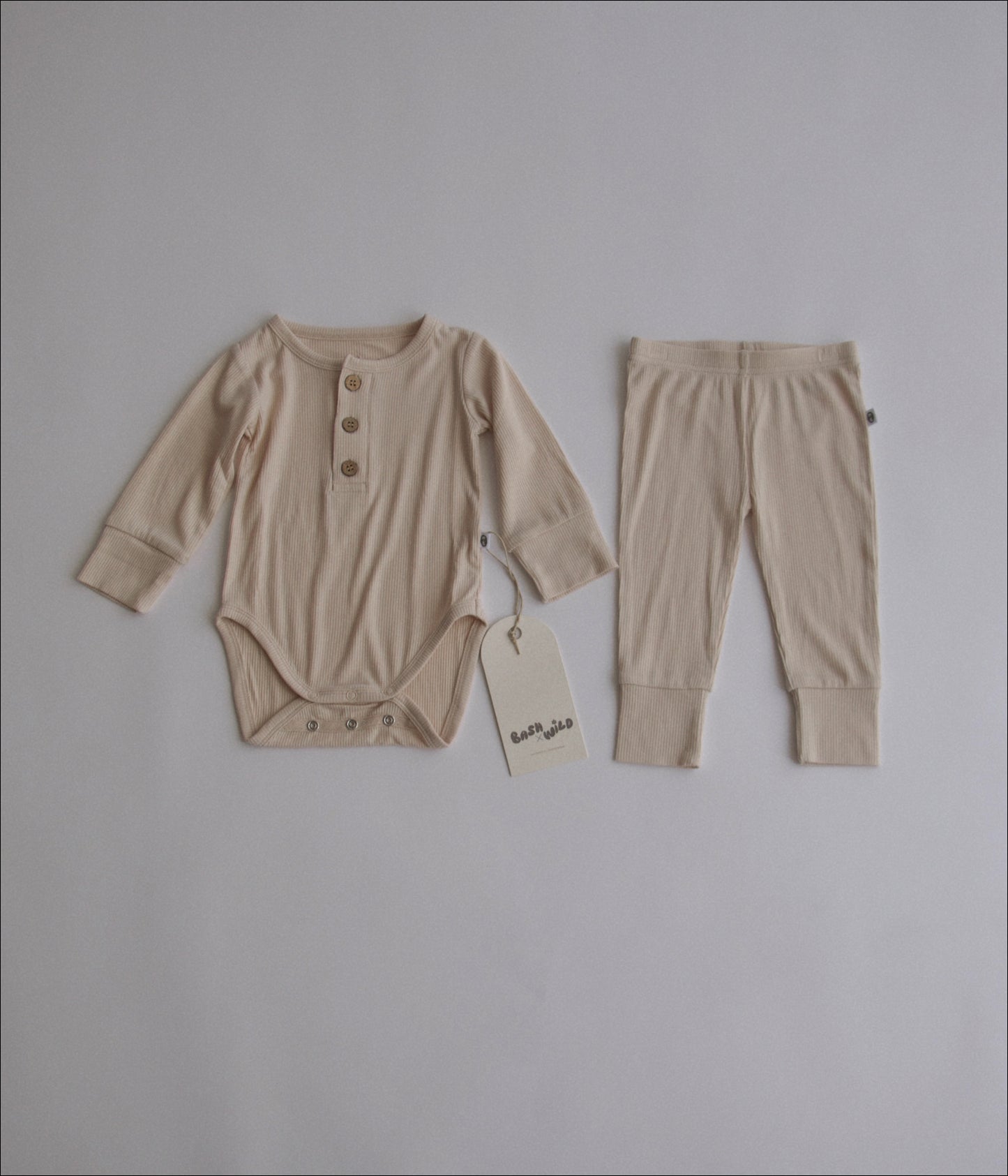 Ribbed Bodysuit and Legging Set